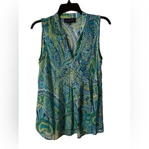 Jones New York size medium women’s blue green top